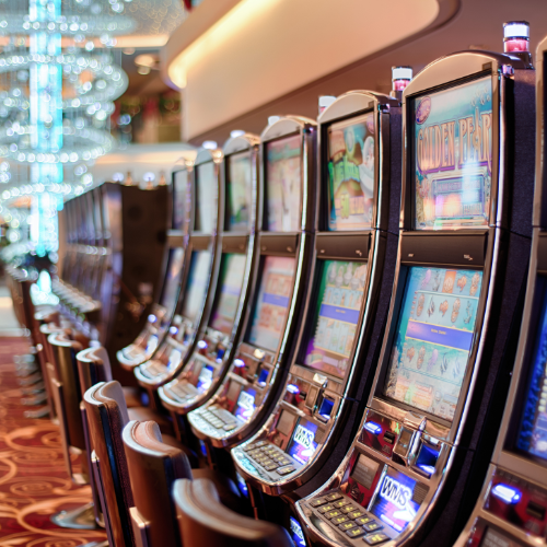 Row of slot machines